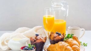 Continental Breakfast with Orange Juice