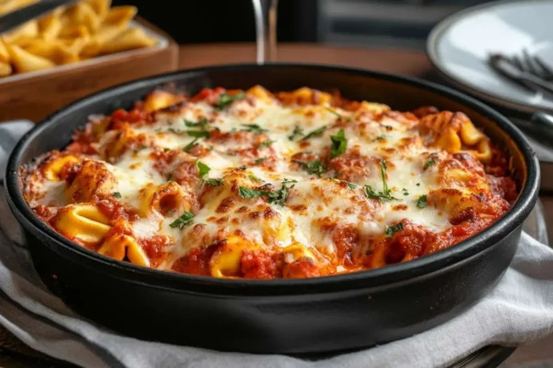 Cheesy Tortellini Bake