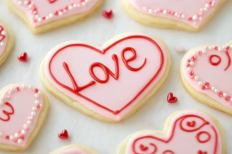 Valentine Sugar Cookies Love